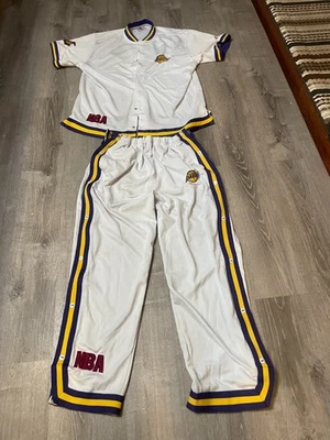 LA Lakers Warm Up Jacket Unique Sports Generation NBA Mens 2X 2T White & Pants - Image 1 of 4