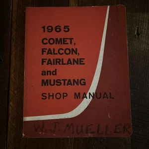 1965 Comet, Falcon, Fairlane and Mustang Shop Manual ORIGINAL - Picture 1 of 11