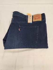 NWT Levis 541 Athletic Taper Stretch Dark Wash Jeans Men’s 52x34 All Season Tech - Picture 1 of 12