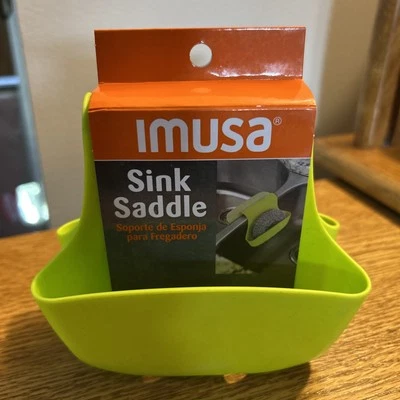 Paquete de 1 carrito de fregadero de silicona para silla de montar, soporte de cepillo de jabón esponja organizador de cesta... Foto 1 de 4