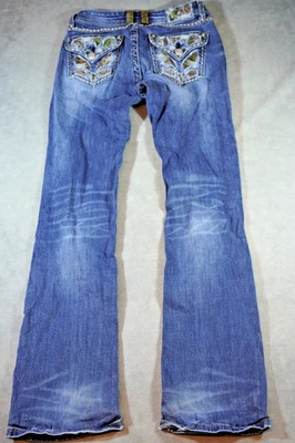 Pantalones de mezclilla para mujer Grace in La talla 27 (28x33) diseño camuflaje bolsillos adornados Foto 1 de 4