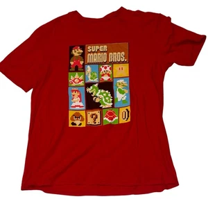 Camiseta Super Mario Bros Nintendo Adulto Mediana - Camiseta Roja - Imagen 1 de 7