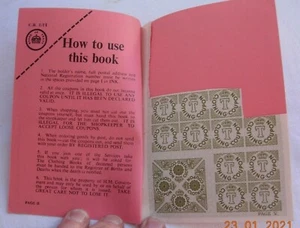 Clothing Book 1947-48 ration coupons General CB 1/11 Board of Trade - Picture 1 of 3
