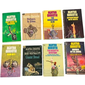 Lot of 8 Vintage Dell Agatha Christie Mystery Paperbacks 60s 70s– Classic Crime - Bild 1 von 9