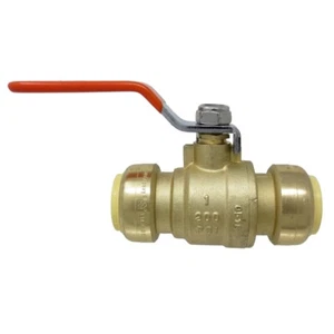 1" Sharkbite Style PUSH FIT BALL VALVE Lead Free - PEX GUY - Picture 1 of 4