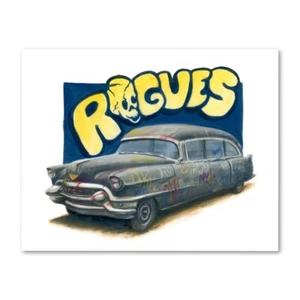Signed THE WARRIORS Rogue's Hearse Poster Print Wall Art 11x14 Unframed - Picture 1 of 4