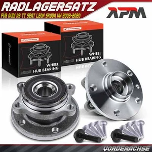 2x Radnabe Radlagersatz Vorderachse mit ABS-Sensor für Audi A1 8X A3 VW Golf 5 6 - Bild 1 von 8