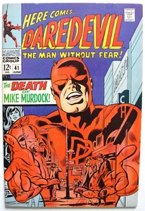 DAREDEVIL (Vol. 1) #41 VF Silver Age Marvel Comic 1968 Death of Mike Murdock - Picture 1 of 5