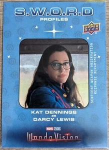 2022 Upper Deck WandaVision SWORD Profiles #SP-5 Kat Dennings As Darcy Lewis - Picture 1 of 2