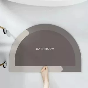 Bathroom Non Slip Mat Absorbent Soft Bath Shower Rug Floor Carpet Quick Drying - Picture 1 of 4