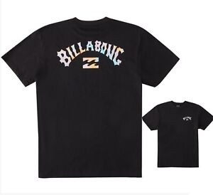 New Billabong Arch Fill Short Sleeve Black Mens Black Premium T Shirt RBBL-97