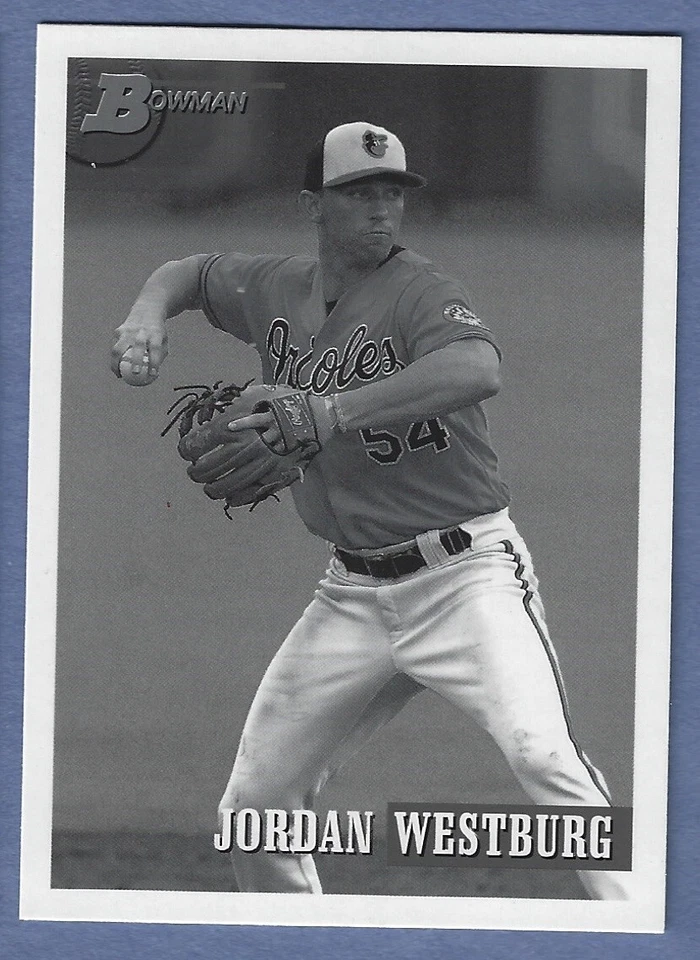 2021 Bowman Heritage Black & White #104 Jordan Westburg Rookie Orioles - Image 1 of 1