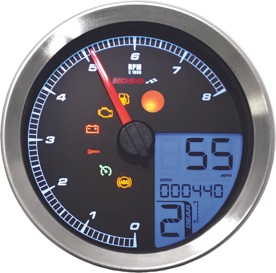 KOSO 2018 XL1200CX Roadster Harley Davidson SPEEDO / TACH SIL BEZEL LCD COLOR CH - Image 1 of 1