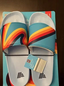 Aldi 2023 Gear Capsule Collection mens' Slides blue sz 11 - Picture 1 of 3