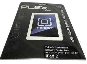 PLEX by Incipio 2-Pack Anti-Glare Display Protectors for iPad2- NEW - Picture 1 of 2
