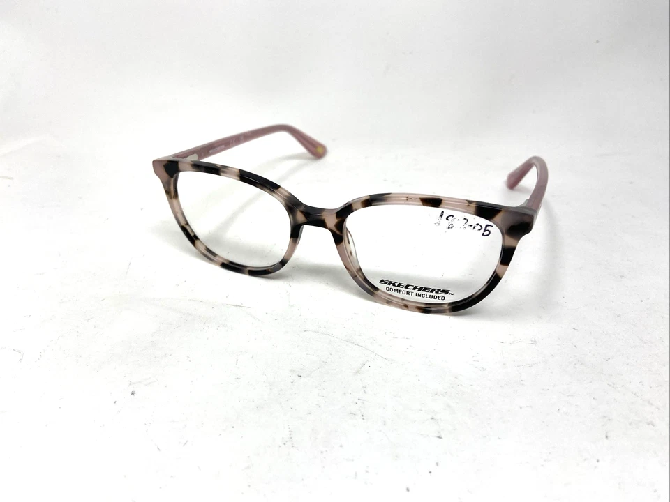 SKECHERS EYEWEAR SE50024 074 50-17-140 PINK MARBLE FLEX HINGE EYEGLASSES :S37 - Image 1 of 4