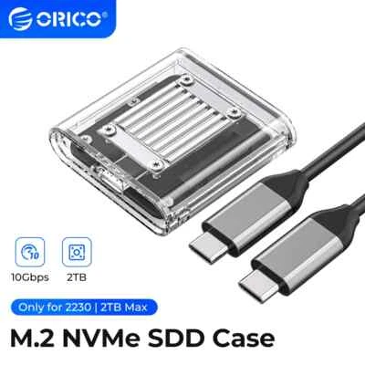 ORICO NVMe Enclosure for PCIe SSD Mini 2230 M.2 SSD Case NVMe Enclosure 10Gbps - Image 1 of 4