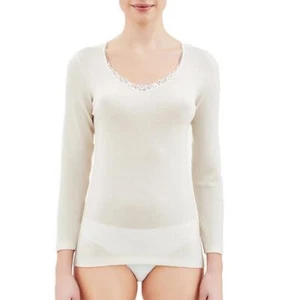 Ragno Maglia Intima da Donna Maniche Lunghe Pura Lana 07309A S35 - Foto 1 di 6