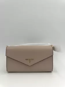Michael Kors Jet Set Charm Large Envelope Phone Crossbody Soft Pink Leather NWT - Picture 1 of 11