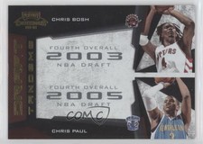 2009-10 Playoff Contenders Draft Tandems Gold /100 Chris Bosh Chris Paul #3 HOF