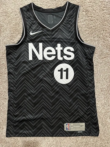 Kyrie Irving Nike M 44 Earned Edition Jersey Brooklyn Nets Black Cover
