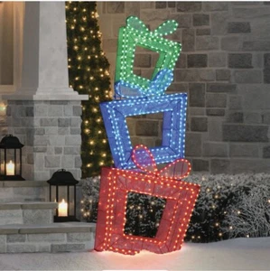 Member's Mark 5' Pre-Lit Twinkling Present Tower - Multicolor, Christmas Decor - Picture 1 of 9