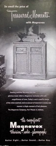 VINTAGE 1950s Print Ad ~ Magnavox Televisions - Radios - Phonographs ~ - Picture 1 of 1