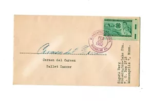 1952 Umschlag signiert von Balletttänzerin Carmen del Carmen --- Sigurd Berg - Bild 1 von 3