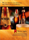1991 Vintage Print Ad Michelob, Michelob Light, Michelob Dry Beer Full Page