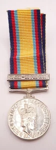 GULF WAR 1990 - 91 MINIATURE MEDAL WITH CLASP - Picture 1 of 2