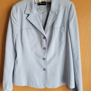Vintage Sz 12 Sag Harbor Light Blue Blazer with Button Details - Picture 1 of 4