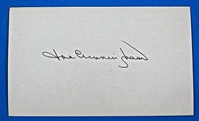 JOE CUNNINGHAM SIGNED 3x5 INDEX CARD ~ CARDINALS ~ 100% GUARANTEE
