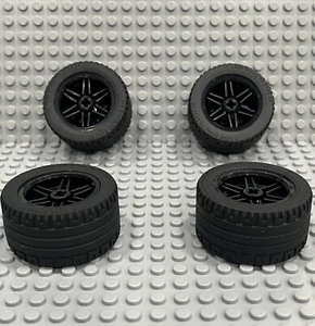 Lego Technic Wheels + Tires : Car Truck Medium Size 56145 44309 : Lot of 4 - Picture 1 of 2