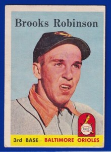 BROOKS ROBINSON orioles 2ND YEAR 1958 TOPPS #307 VERY GOOD (MK)