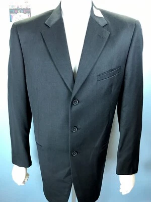 Blazer de lana largo Saneco negro 3 Btn para hombre de colección Tallia Sartoria Italia Nordstrom 43 Foto 1 de 4