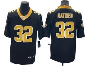 Camiseta deportiva New Orleans Saints Tyrann Mathieu negra vapor intocable jugador limitado - Imagen 1 de 2