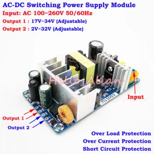 Convertitore AC-DC 110 V 220 V 230 V a 5 V 12 V 24 V modulo di alimentazione commutazione doppia uscita - Foto 1 di 6
