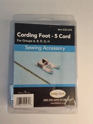 Baby Lock CORDING FOOT 5 Cord ESG-CF5 Sewing Accessory  - Image 1 of 2