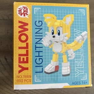 Dibujos animados Sonic Hedgehog (Colas) bloques de construcción figura de acción ladrillos de juguete montaje - Imagen 1 de 2