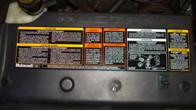 Ford Mustang 1994-1995 cubierta del radiador calcomanía OEM Street Outlaw ¡Venta de pony de 5,0 L! Foto 1 de 4