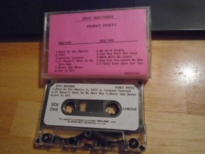 RARE PROMO Funky Poets CASSETTE TAPE True To Life M|A|R|R|S Animotion hip hop 93 - Image 1 of 2