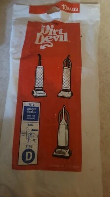 Dirt Devil Type D Vacuum Bags 5 Peaces  . Fits Upright Models . R1 - Image 1 of 4