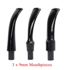 3 Stck. Acryl Rohr Stamm Mundstücke für Rauchrohre Ersatz 9 mm Filter - Bild 1 von 8