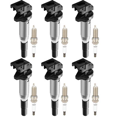 For 2015-2016 BMW M235i xDrive 3.0L L6 6 Ignition Coils & Spark Plugs Set Foto 1 de 4
