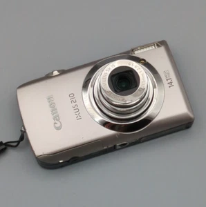 Canon IXUS 210 14.1MP Digital Camera Touchscreen Silver 5x, Charger, SD, READ - Bild 1 von 24