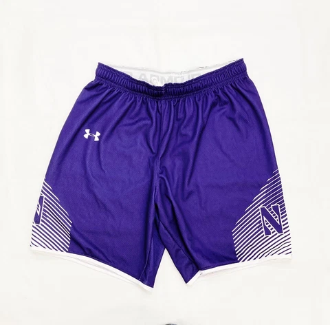 Under Armour Northwestern Wildcats AF Baseline Basketball Short Men's L Purple Cover