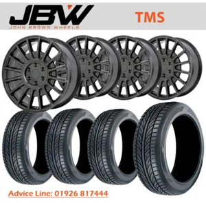 CERCHI IN LEGA 18" JBW TMS NERO LUCIDO + PNEUMATICI ADATTI 2024 FORD TRANSIT CUSTOM - Foto 1 di 2