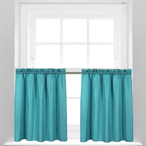 Valea Home Waffle Weave Textured Bathroom Window Curtains Water Repellent Window - Picture 1 of 12