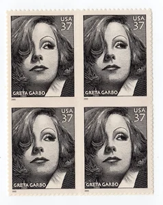 Scott #3943 Greta Garbo Block of 4 Stamps - MNH - Picture 1 of 1