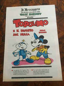 Topolino e il deserto del nulla primo episodio Il Messaggero 11 agosto 1990 - Picture 1 of 1